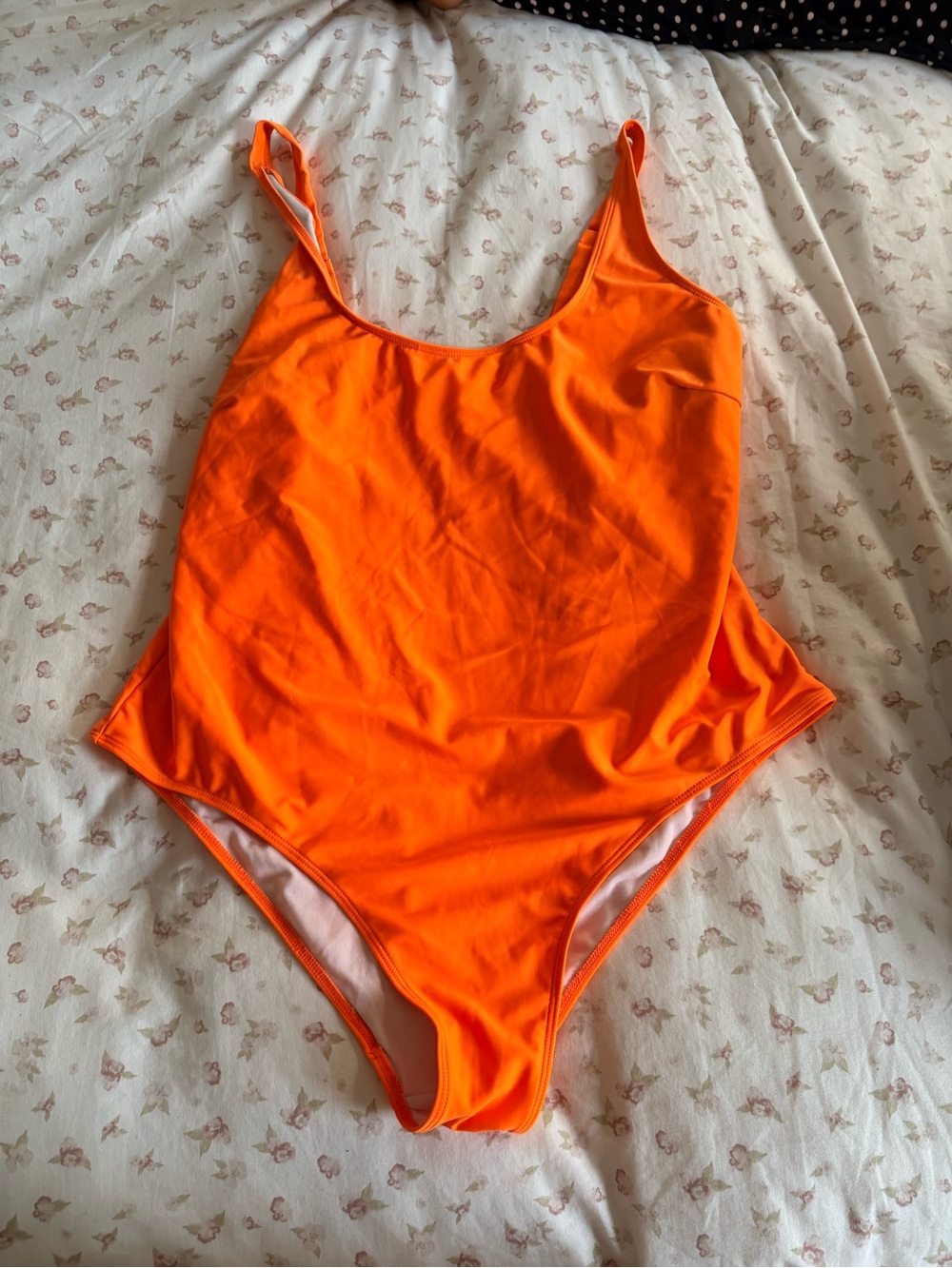 Bright Orange One-Piece Swimsuit